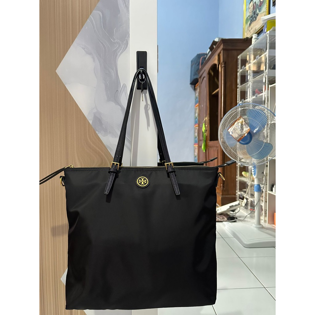 preloved torry burch tote bag nylon