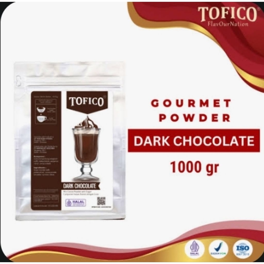 Tofico Dark Chocolate Powder /Tofico Powder Dark Chocolate /Bubuk Minuman Dark Chocolate