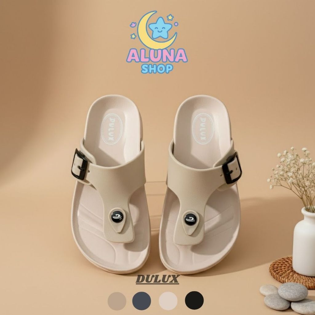 ALUNA - (Size 36-44) VARO Dulux 213 Sandal DEWASA Karet Jepit Sandal Wanita Sandal Pria Polos
