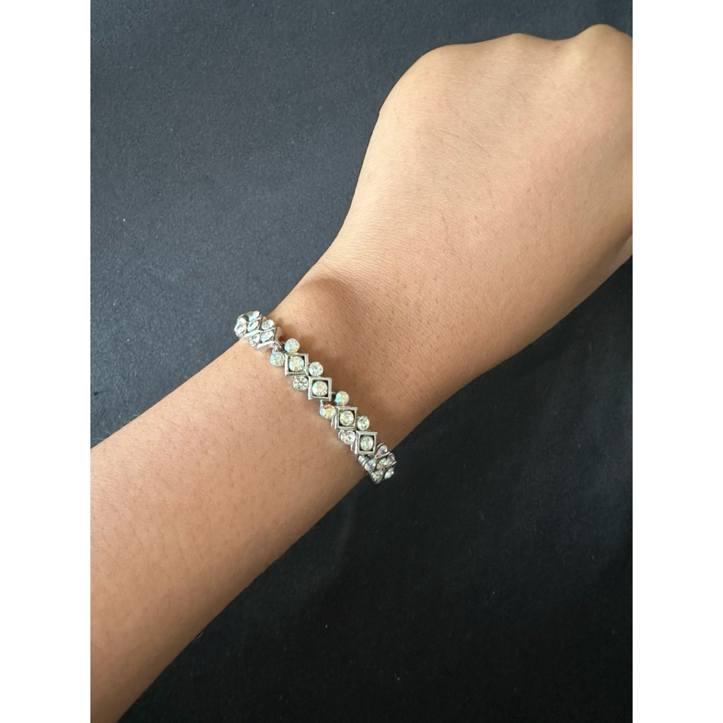 Borealis Rhinestone Tennis Bracelet