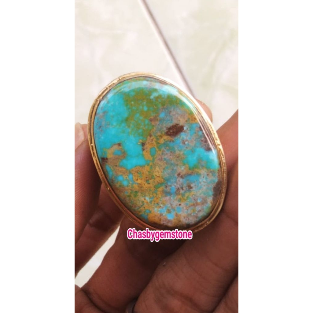 Pirus Persia jumbo blue fancy-Pirus Persia biru fancy serat emas