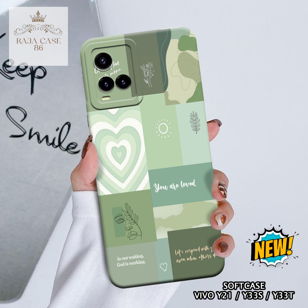 Case Vivo Y21 / Y33s / Y33t - casing Vivo Y21 - Motif case Aesthetic - Pelindung handphone - Vivo - 