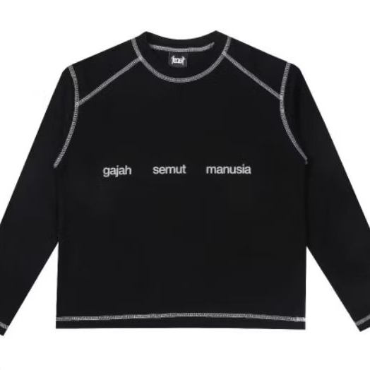 .Feast - Longsleve Crop Gajah Semut Manusia M