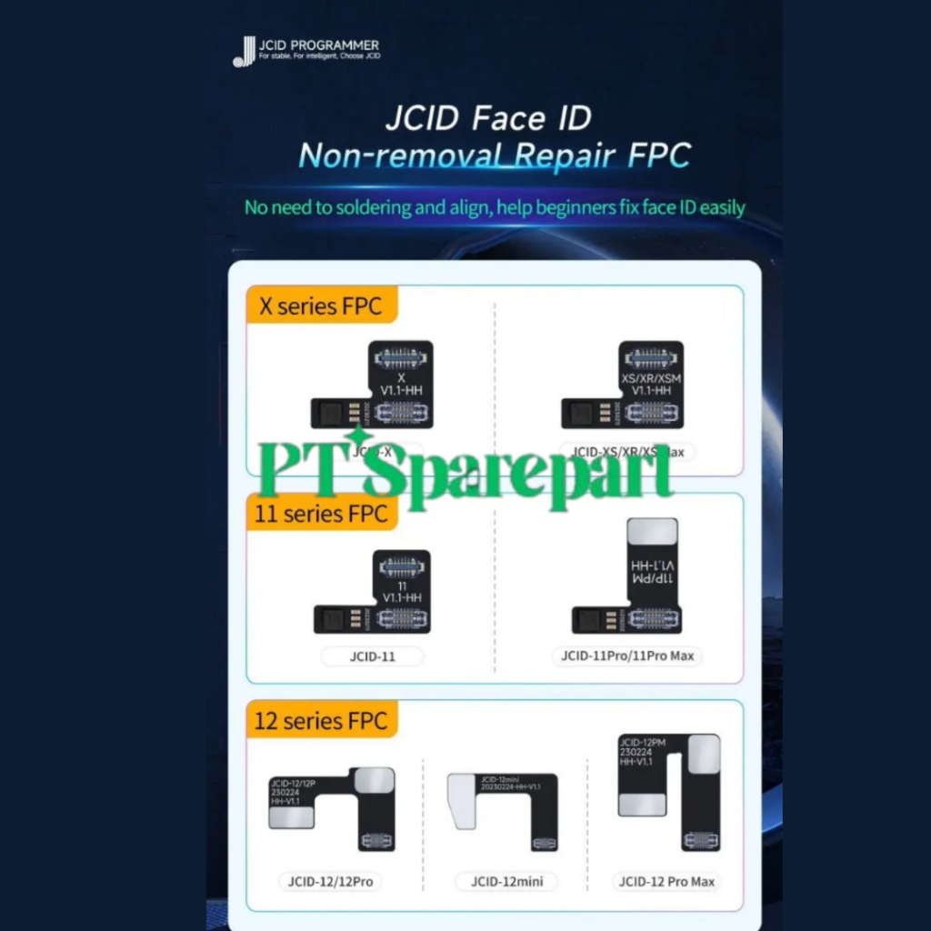 JCID FLEXIBLE TAG-ON FACE ID TAG ON REPAIR FPC X - 16 PRO MAX