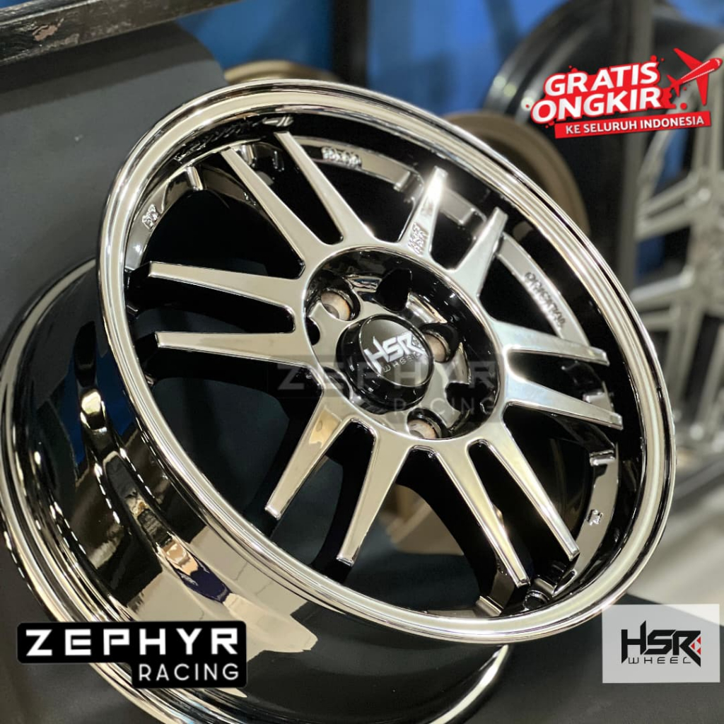 Velg Racing HSR Bly01 Ring 15 Black Chrome