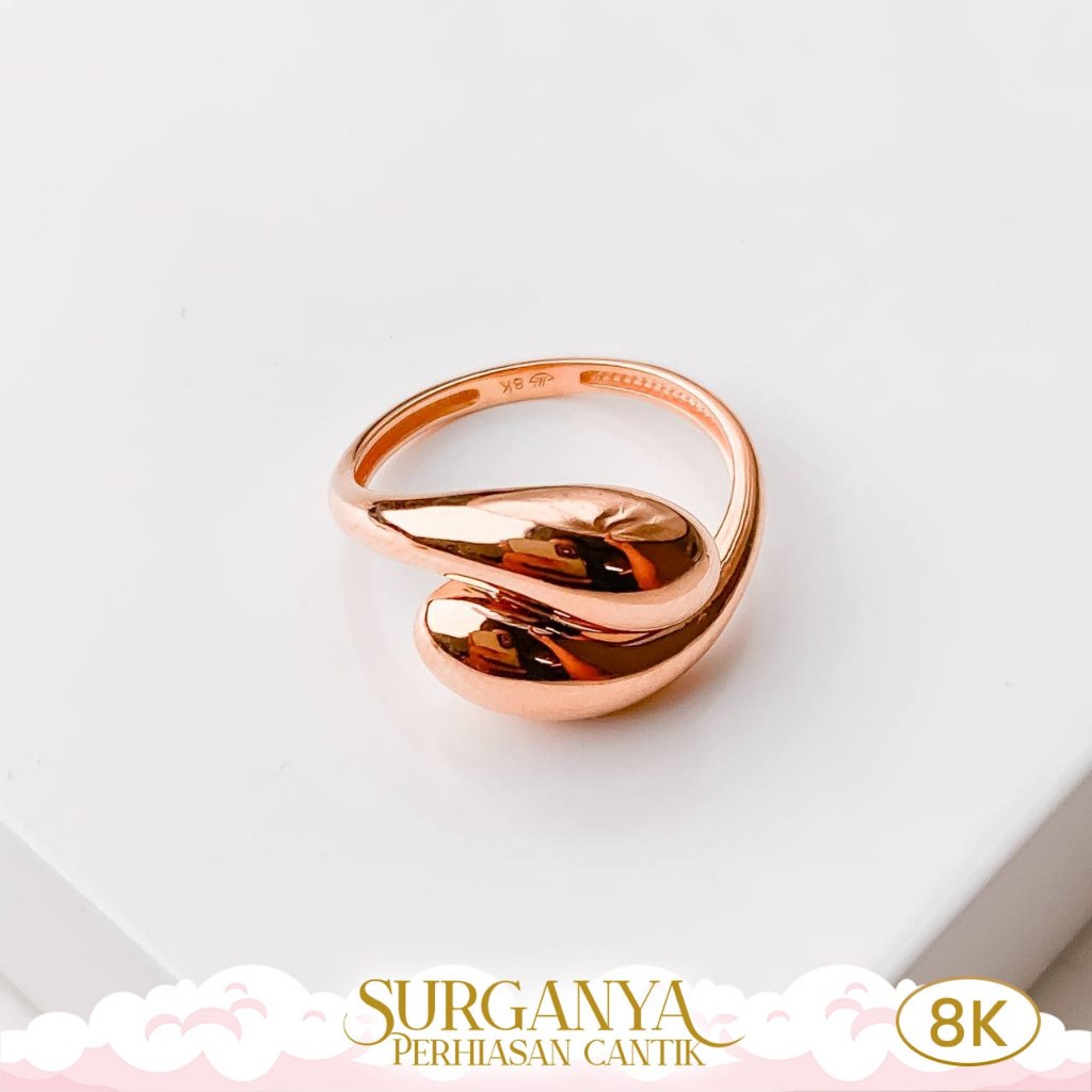 Macan Gold Cincin Emas Kadar 8K Cincin Bubble Variasi Model