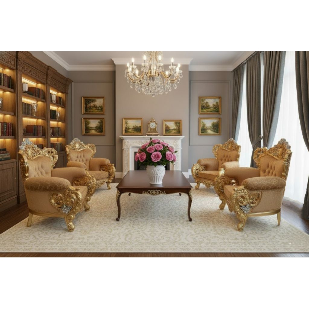 kursi Raja belagio bahan kayu jati terbaik