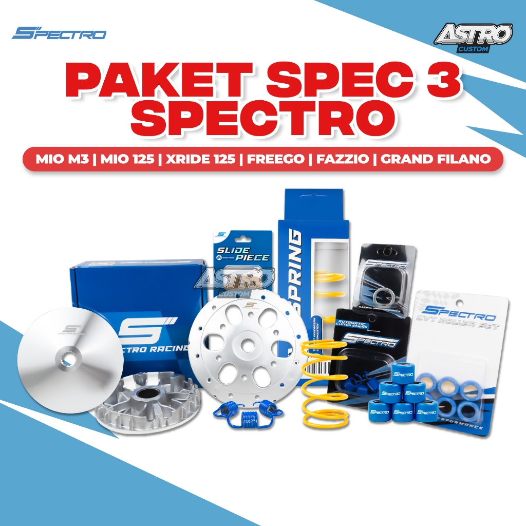 Spectro Paket Upgrade CVT Spec 3 Mio M3 Soul GT FINO 125 Mio Z X Ride 125 Per CVT Mangkok Ganda