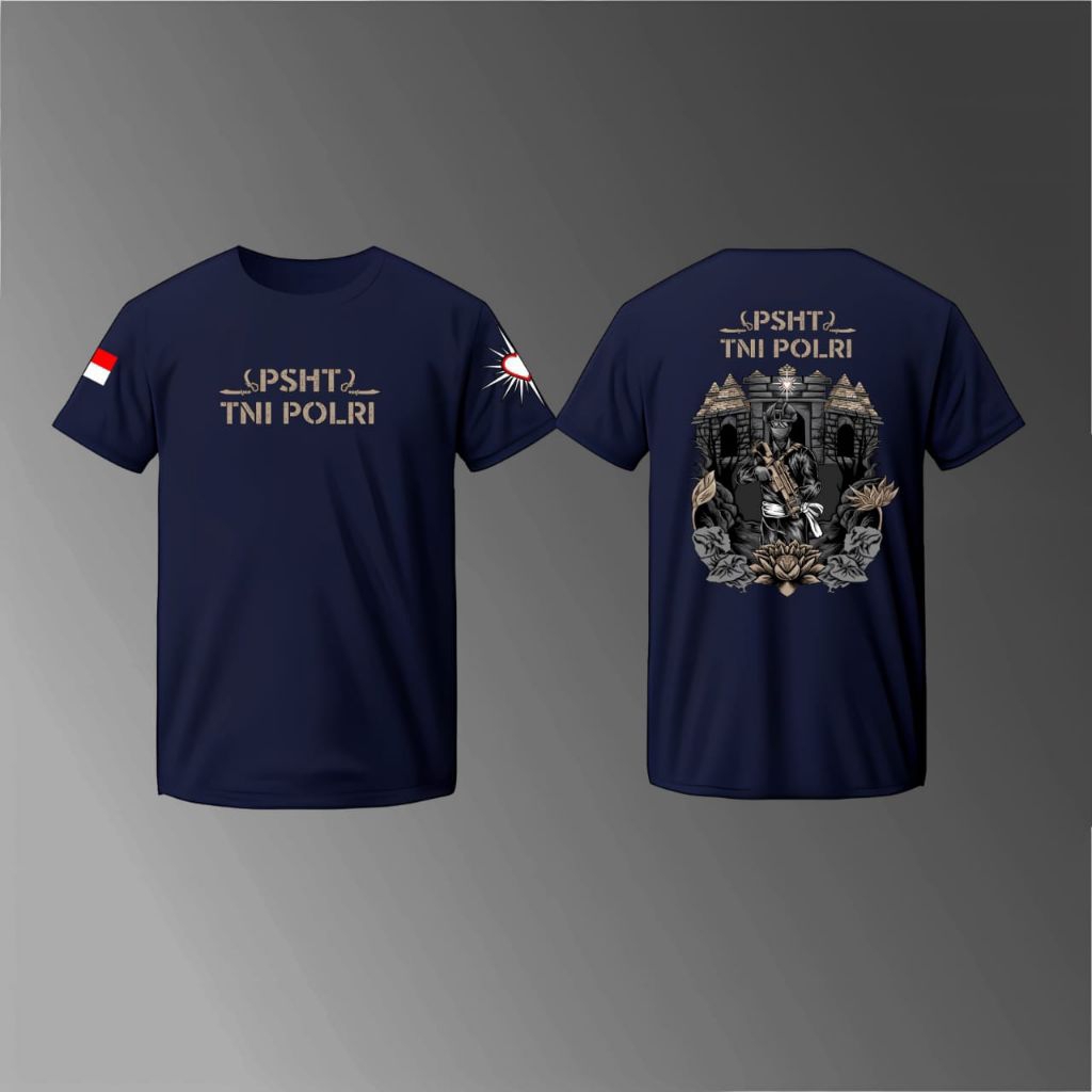 KAOS ATASAN PRIA/LAKI-LAKI DEWASA PSHT/TNI POLRI LENGAN PENDEK