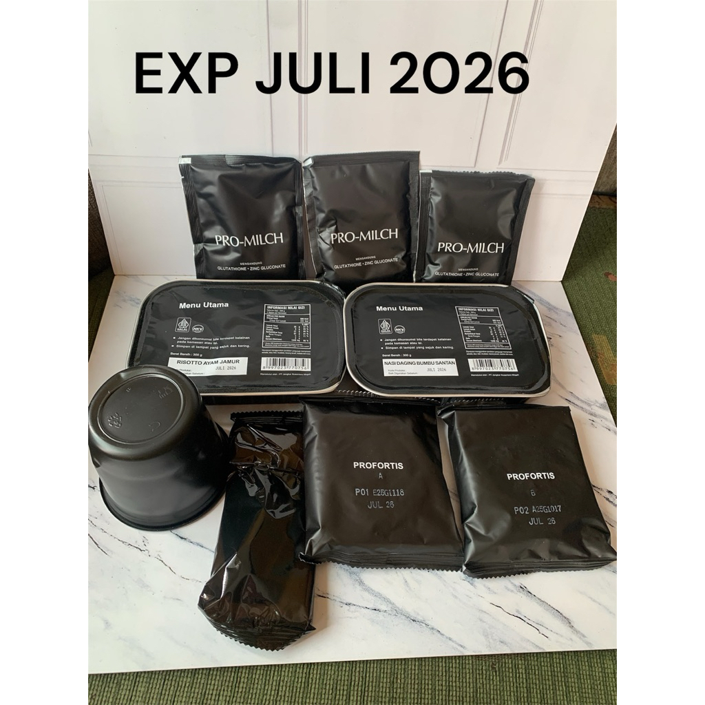 RANSUM MAKANAN TNI SIAP SAJI EPROKAL-NARAGA PLUS EXP JULI 2027