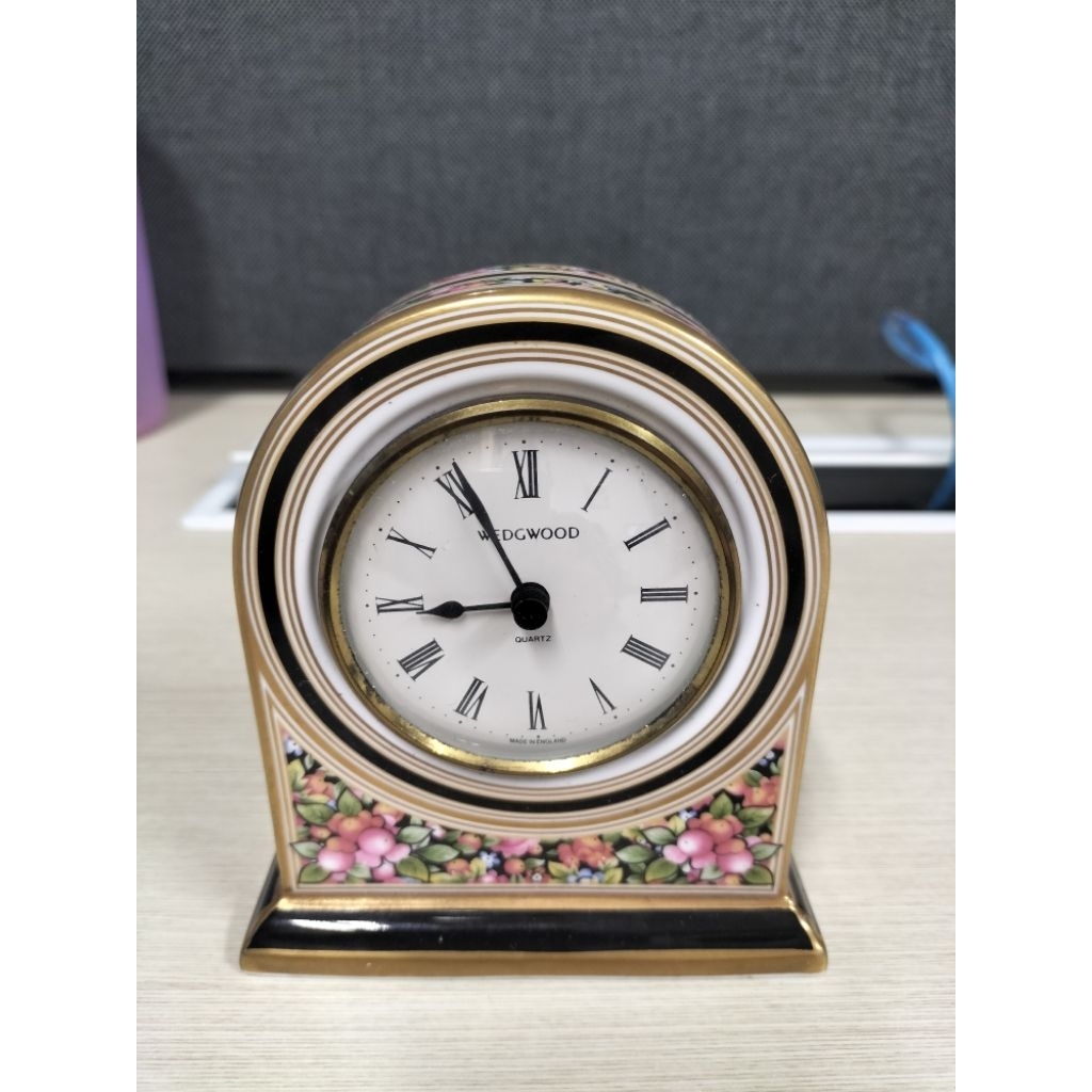 Di Jual Jam Meja Wedgewood Clio Bone China Original Antik, Barang Langka Made In England