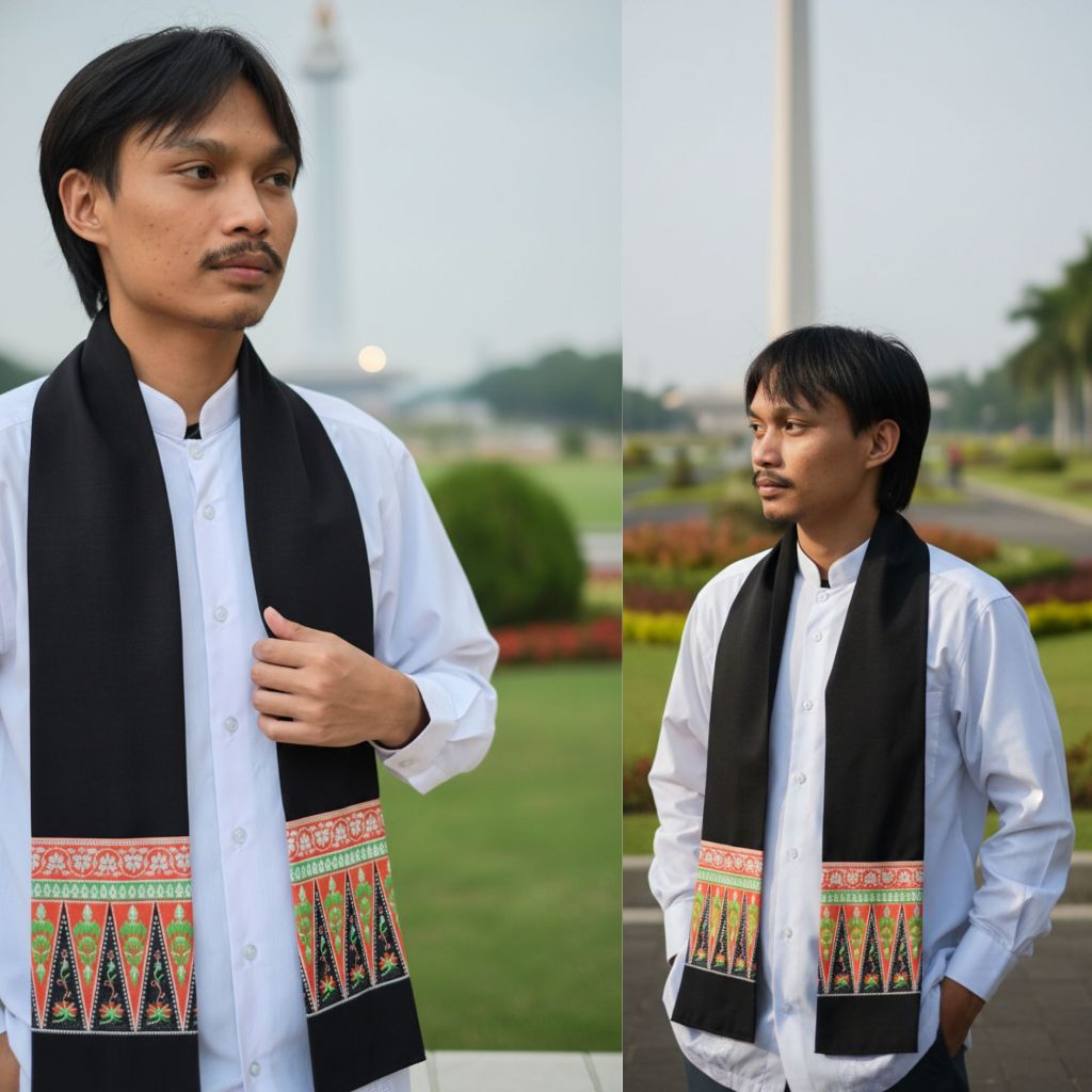 Cukin Betawi Gigi Balang/Selendang Betawi/Syal Betawi Gigi Balang