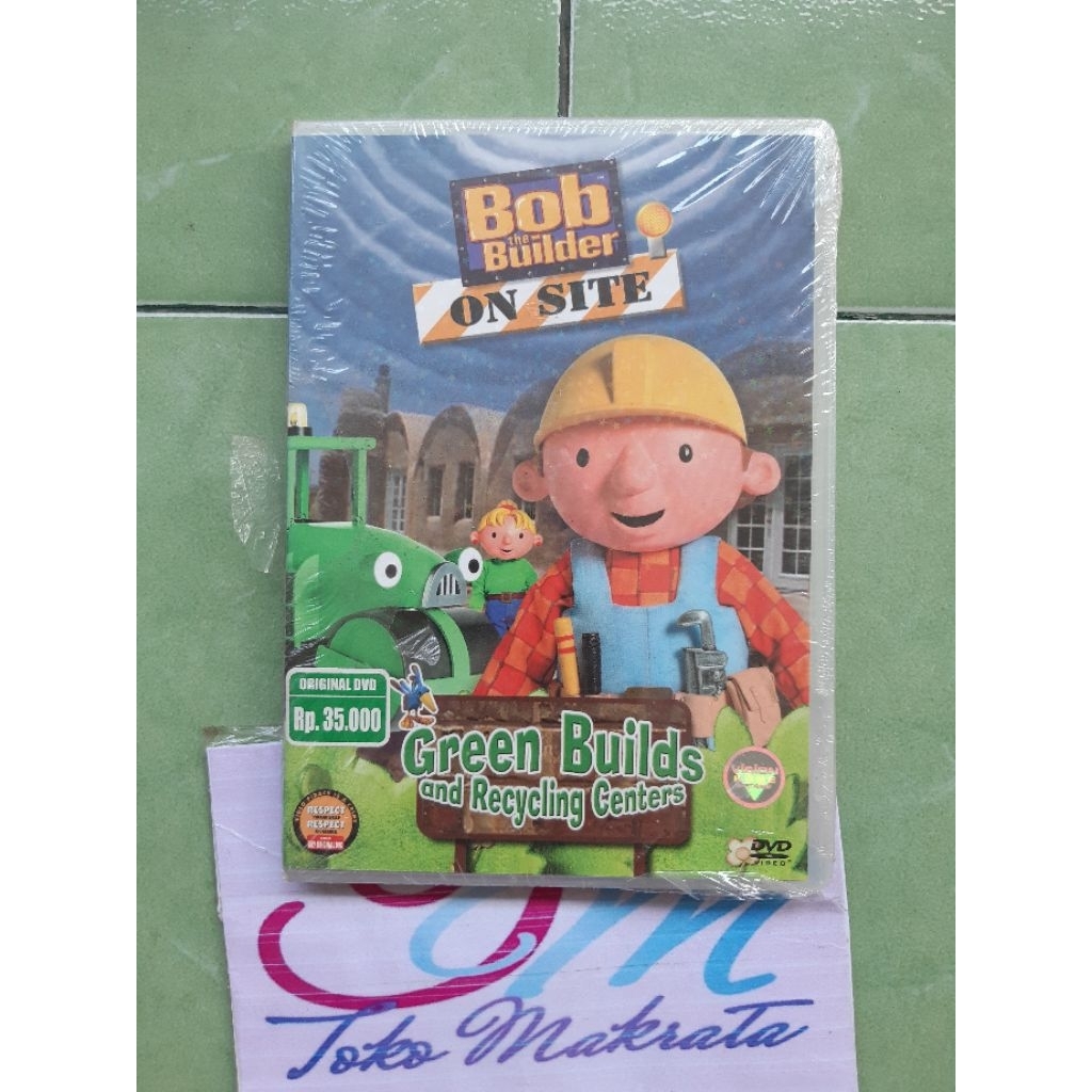 kaset video film animasi anak BOB THE BUILDER ON SITE