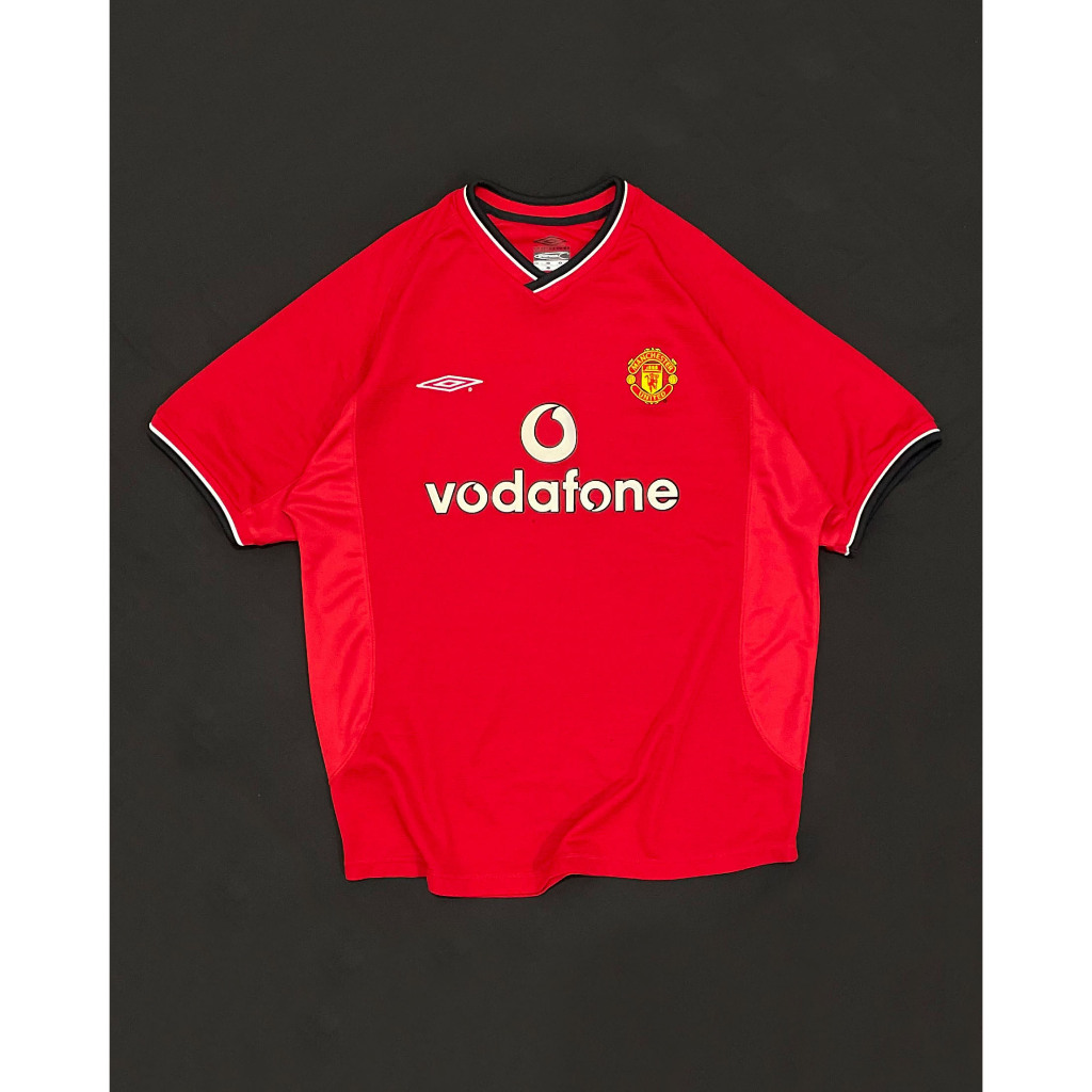 Original Umbro Manchester United Home Kit 2000 2001 2002 Jersey Bola Vintage