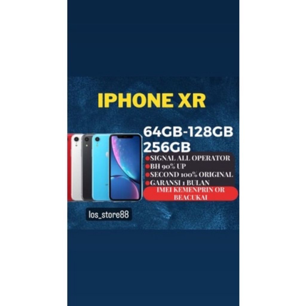 IPHONE XR 64GB/128GB/256GB MULUS LIKE NEW ORIGINAL FULLSET