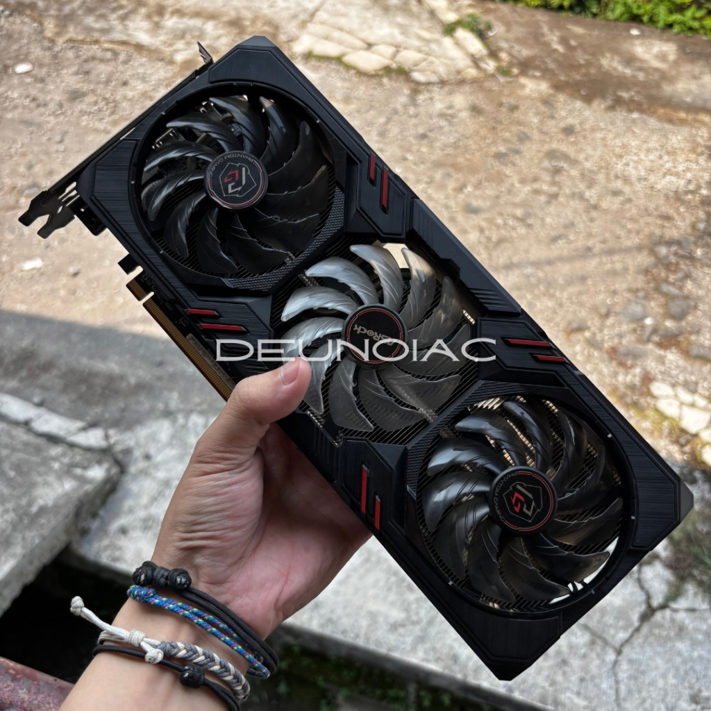 VGA ASROCK PHANTOM GAMING RX 6600XT / RX 6600 XT 8GB 128bit DDR6 GPU LIKE NEW NOT RTX 3060