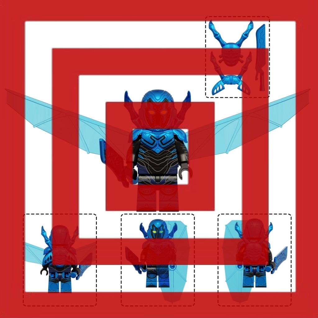 DC Justice League Blue Beetle Jaime Reyes Action Figure Mini