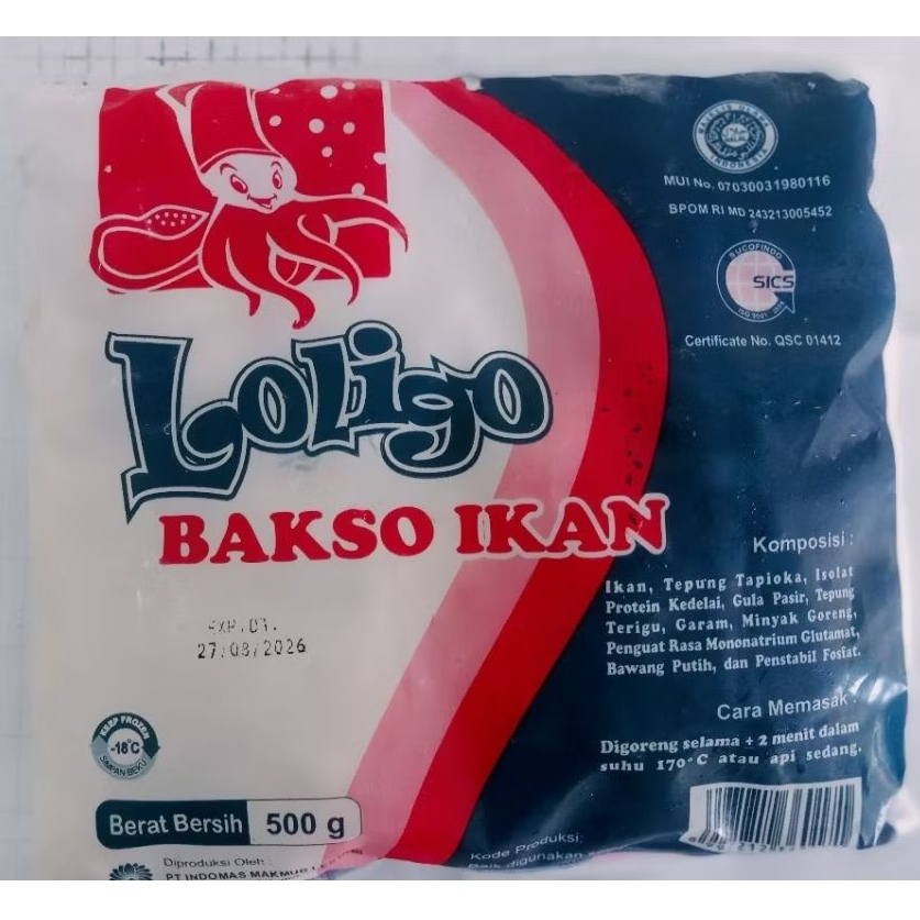 Bakso Loligo Ikan 500g