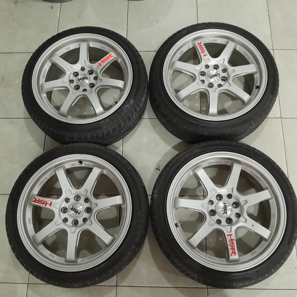 VELG mobil boroko tjh second paket ban siap pakai ban tebal velg mulus,cocok,avanza ring 17 pcd 4x10