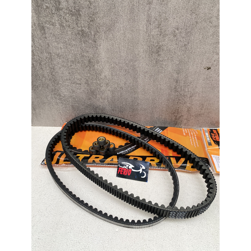 Fanbelt Vbelt + Roller Beat FI ESP POP Deluxe Vario 125 150 Nmax Aerox Pcx Mio xeon Genio DAYTONA