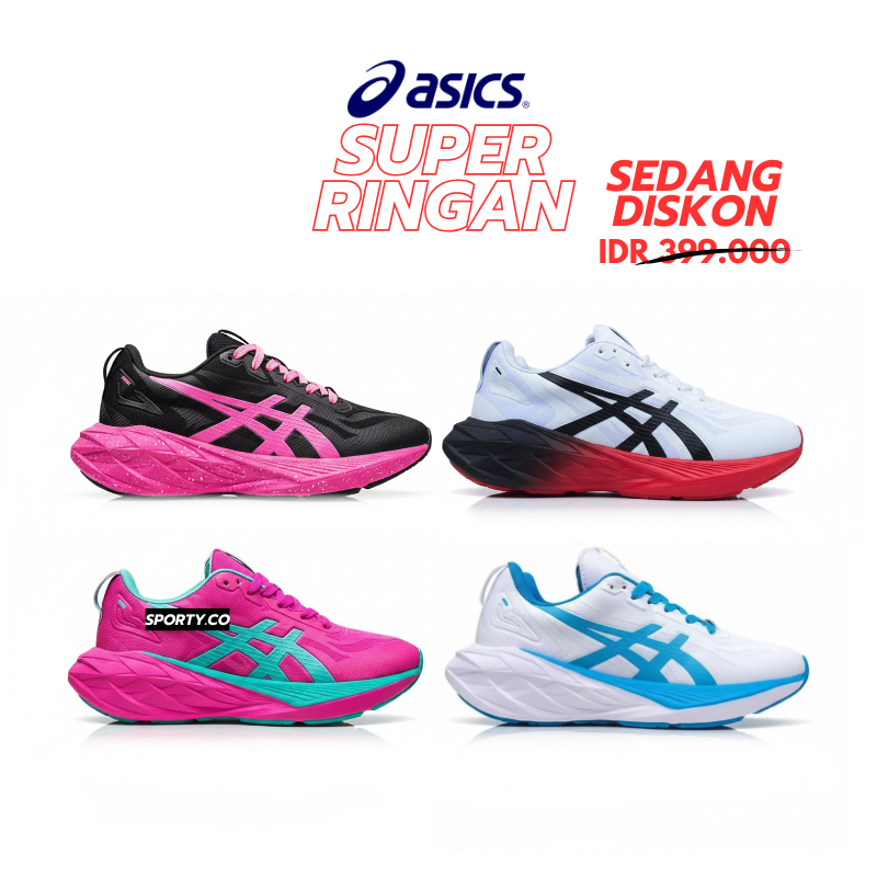 Sepatu Running Volly Asics Putih Biru Pria Wanita Anti Selip Sol Empuk untuk Jogging & Olahraga Voli