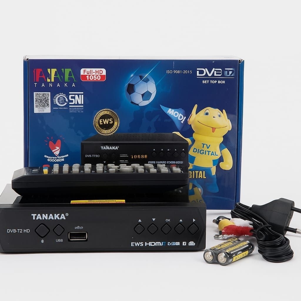 TANAKA  SET TOP BOX STB  RECEIVER PENERIMA SIARAN TV DIGITAL DVBT2