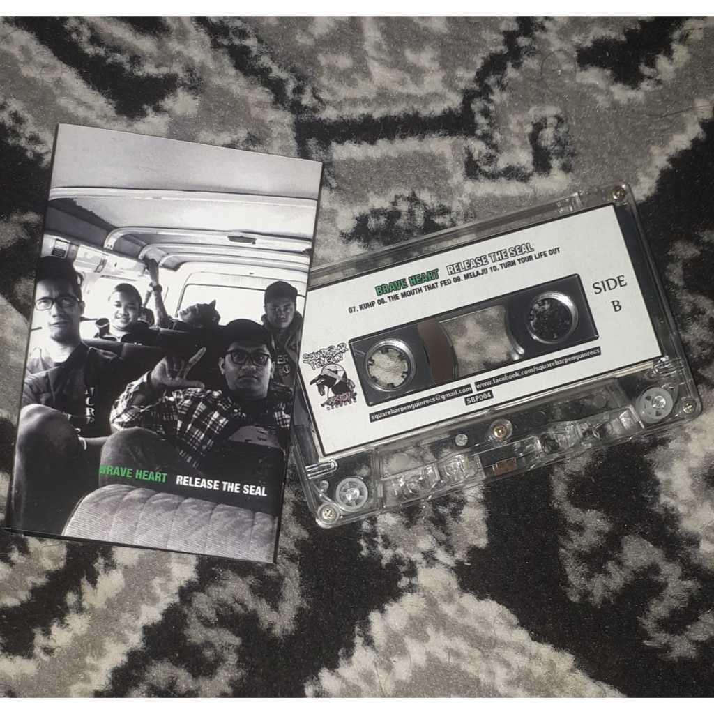 Kaset Hardcore xBRAVEHEARTx Realease The Seal - Square Bar Penguin Records