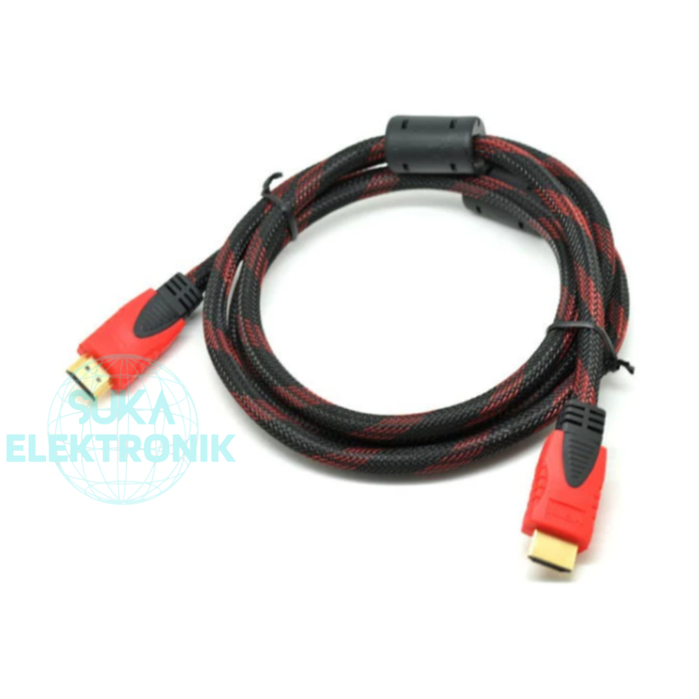 Kabel Hdmi - Hdmi 1,5 meter / Kabel Hdmi to Hdmi 1,5m Serat / kabel hdmi jaring 1,5m / KABEL HDMI 1.