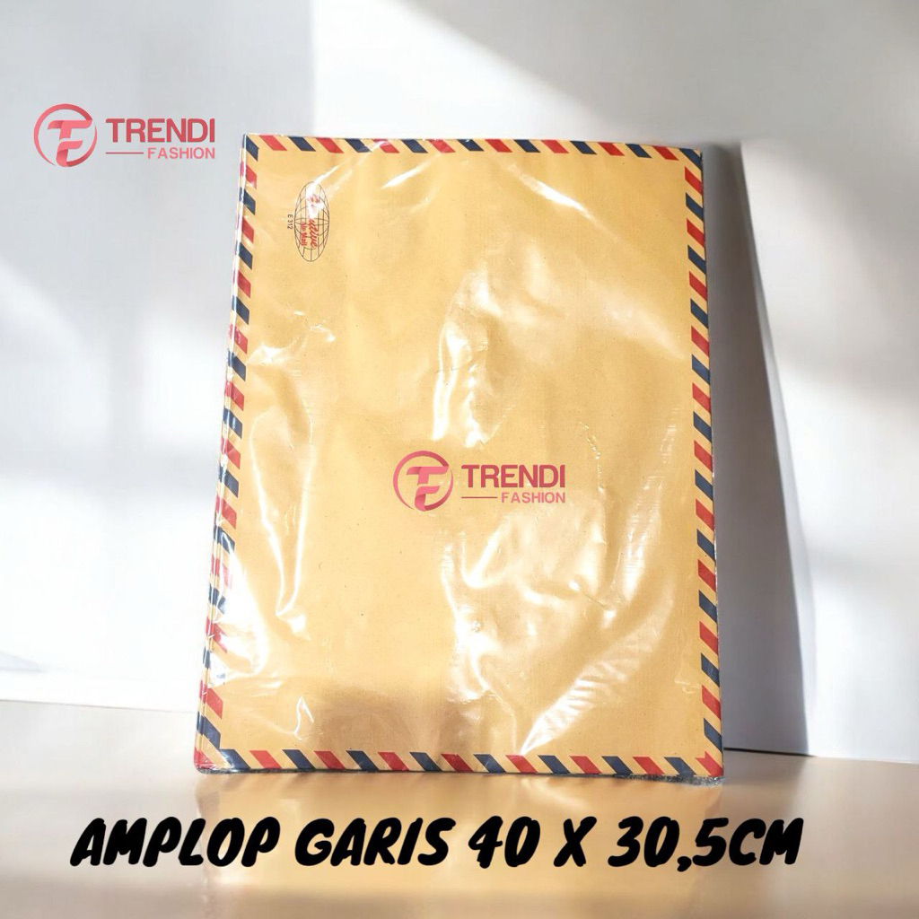 Amplop Coklat Garis Folio Map Dokumen Coklat Garis