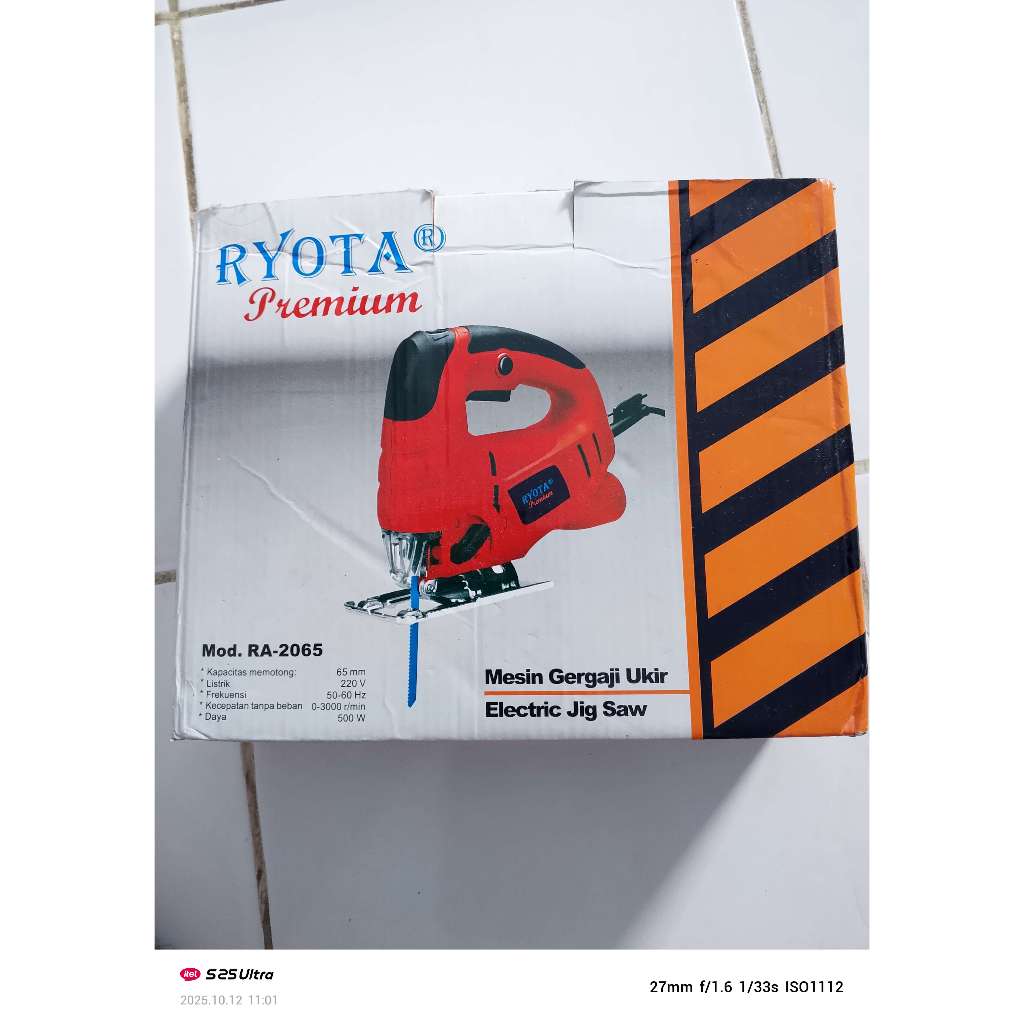 RYOTA JIGSAW PREMIUM MOD. RA-2065 - GERGAJI MESIN KAYU.