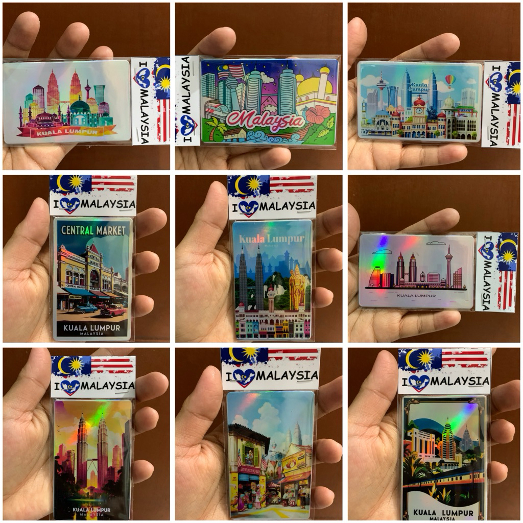 Magnet Kulkas Malaysia | Tempelan Kulkas Malaysia | Magnet Kulkas Oleh Oleh Malaysia | Tempelan Kulk
