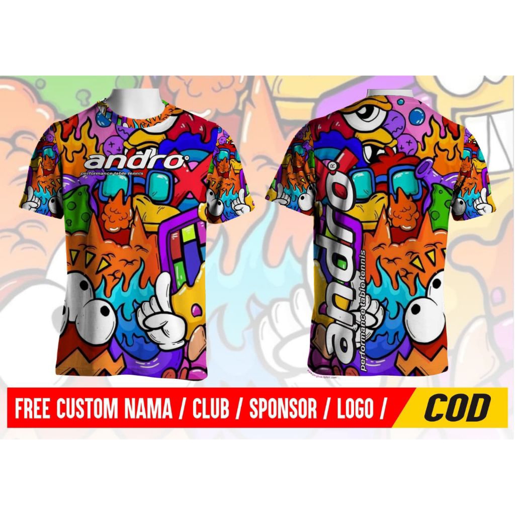 KAOS JERSEY PINGPONG ANDRO CARTOON #TENIS MEJA