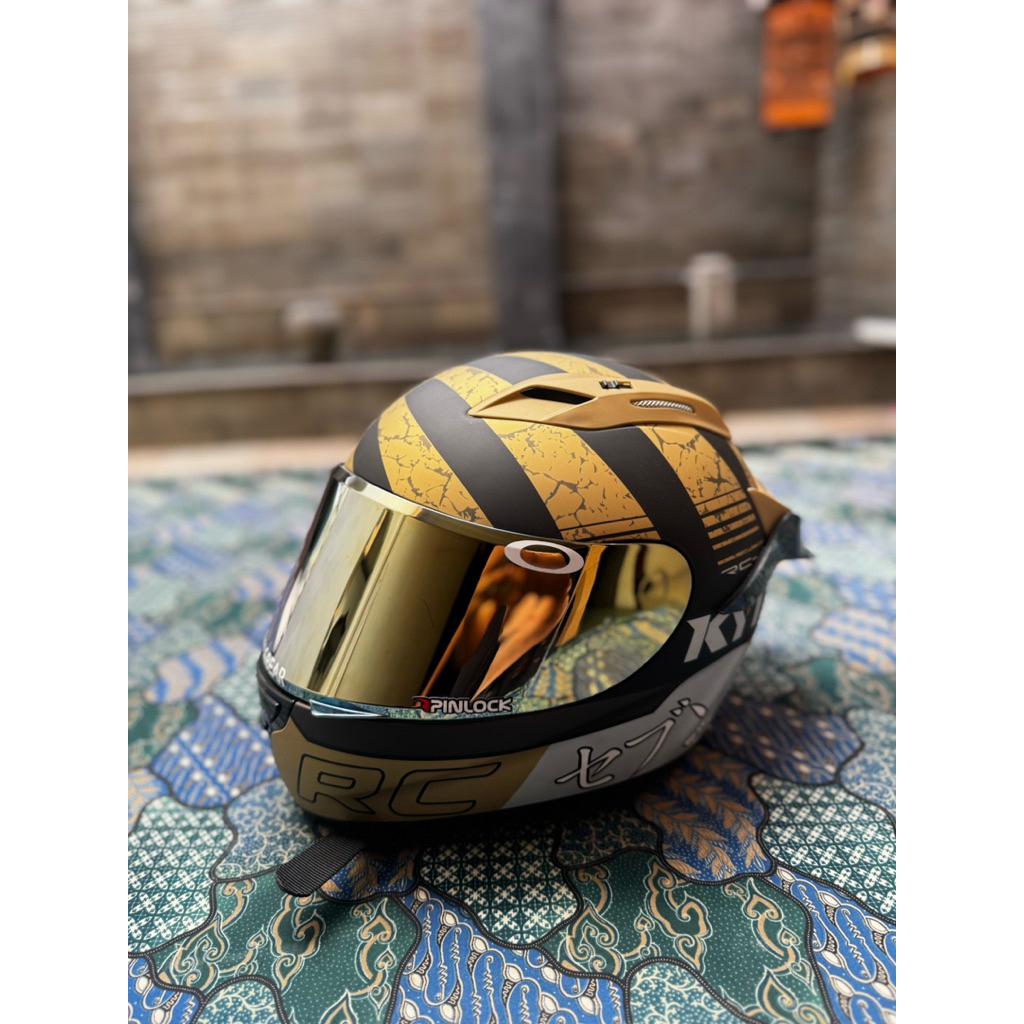 Helm KYT GOLD FULL FACE PAKET GANTENG L