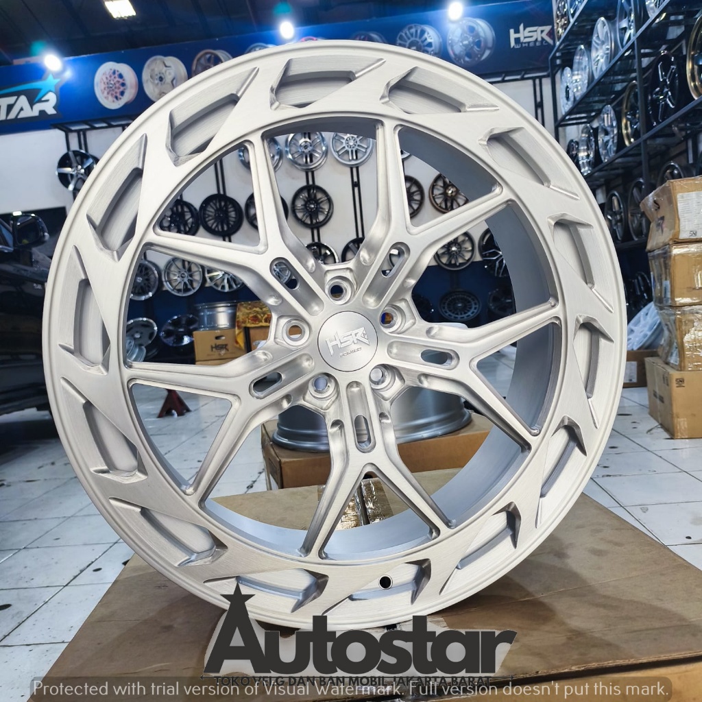 VELG HSR FORGED ON3 R22 PCD 5X120 FULL BRUSHED PAS BUAT BMW RANGROVER CHEVROLET CAMARO ROLLS-ROYCE