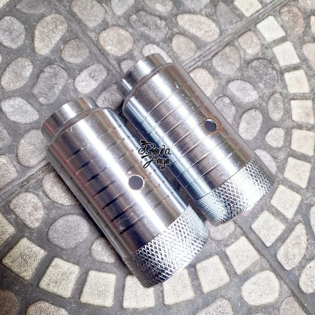 JALU PEGS BMX BESI warna CHROME ukuran drat 13mm MUR 19
