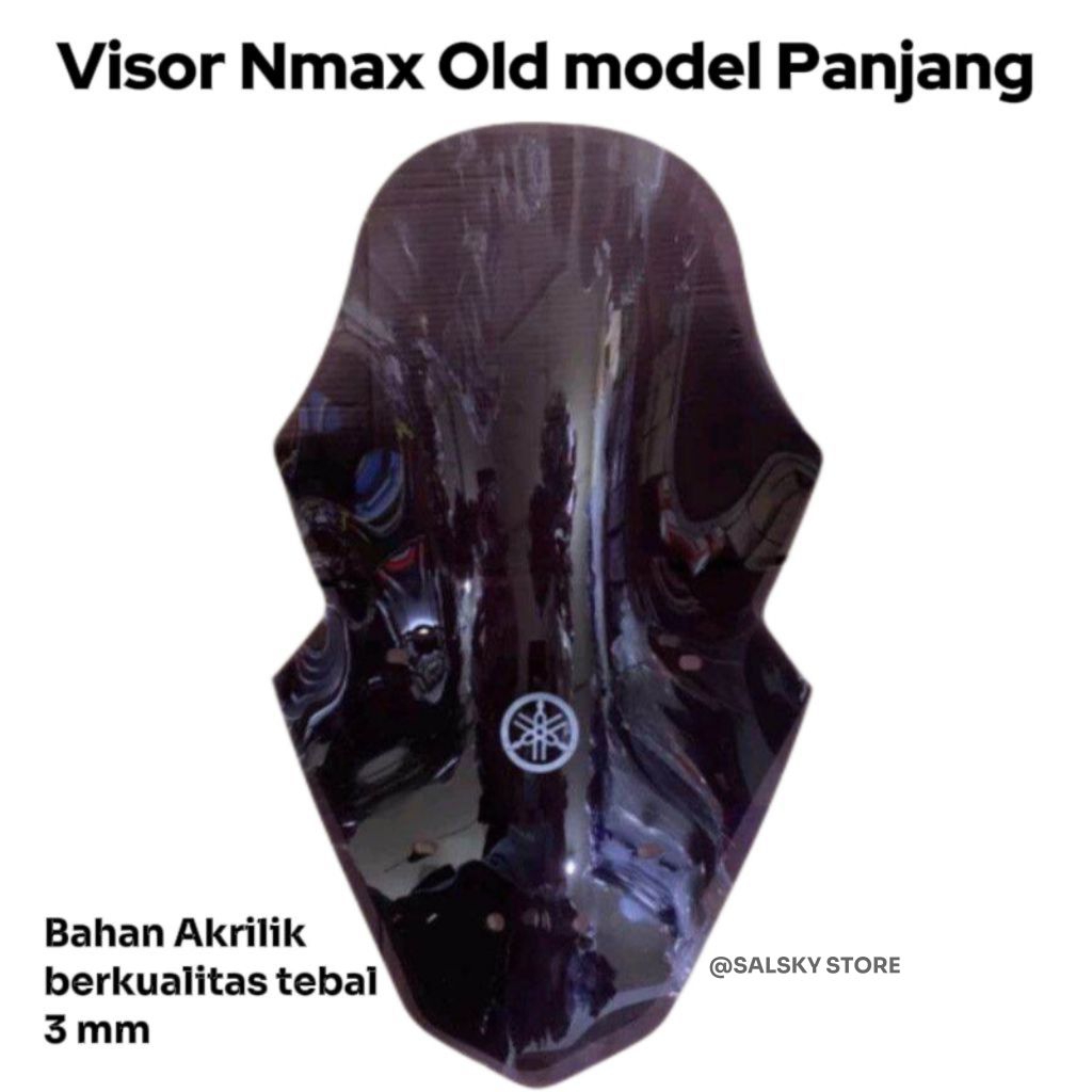 Visor Nmax Old 2015-2019 Tipe Panjang Bening dan Smoke - Windshield N-max Model Tinggi / visor nmax 
