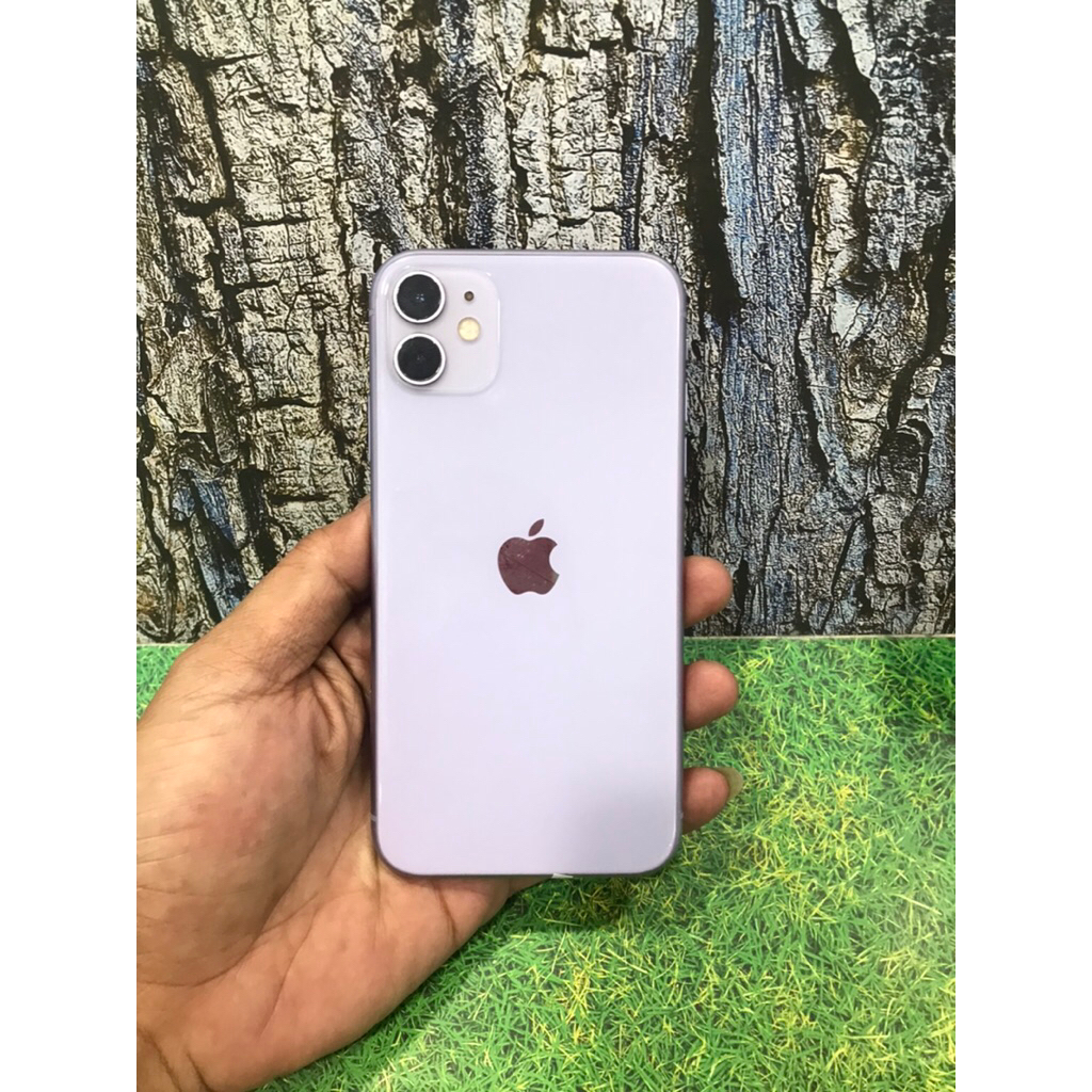 Iphone 11 purple 64gb ex garansi international