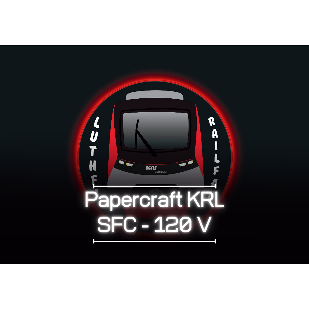 DIY Papercraft KRL SFC-120V Kereta Api Listrik Cetak Pola Kerajinan Kertas