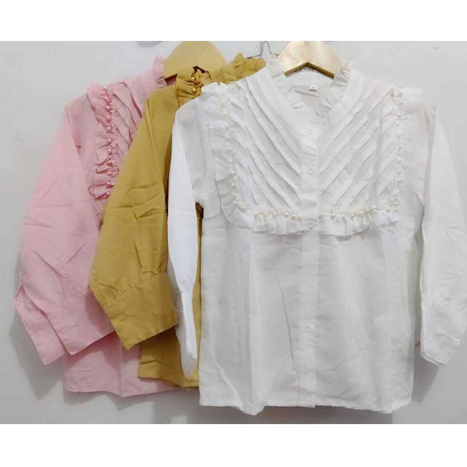 BLOUSE / BAJU KEMEJA ANAK PEREMPUAN (352) 3TAHUN-12TAHUN / ATASAN KEMEJA ANAK PEREMPUAN (352) 3TAHUN