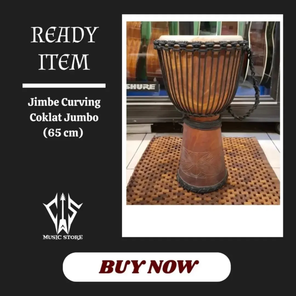 Jimbe / Ketipung / Kendang Curving Ukuran Jumbo 65 cm
