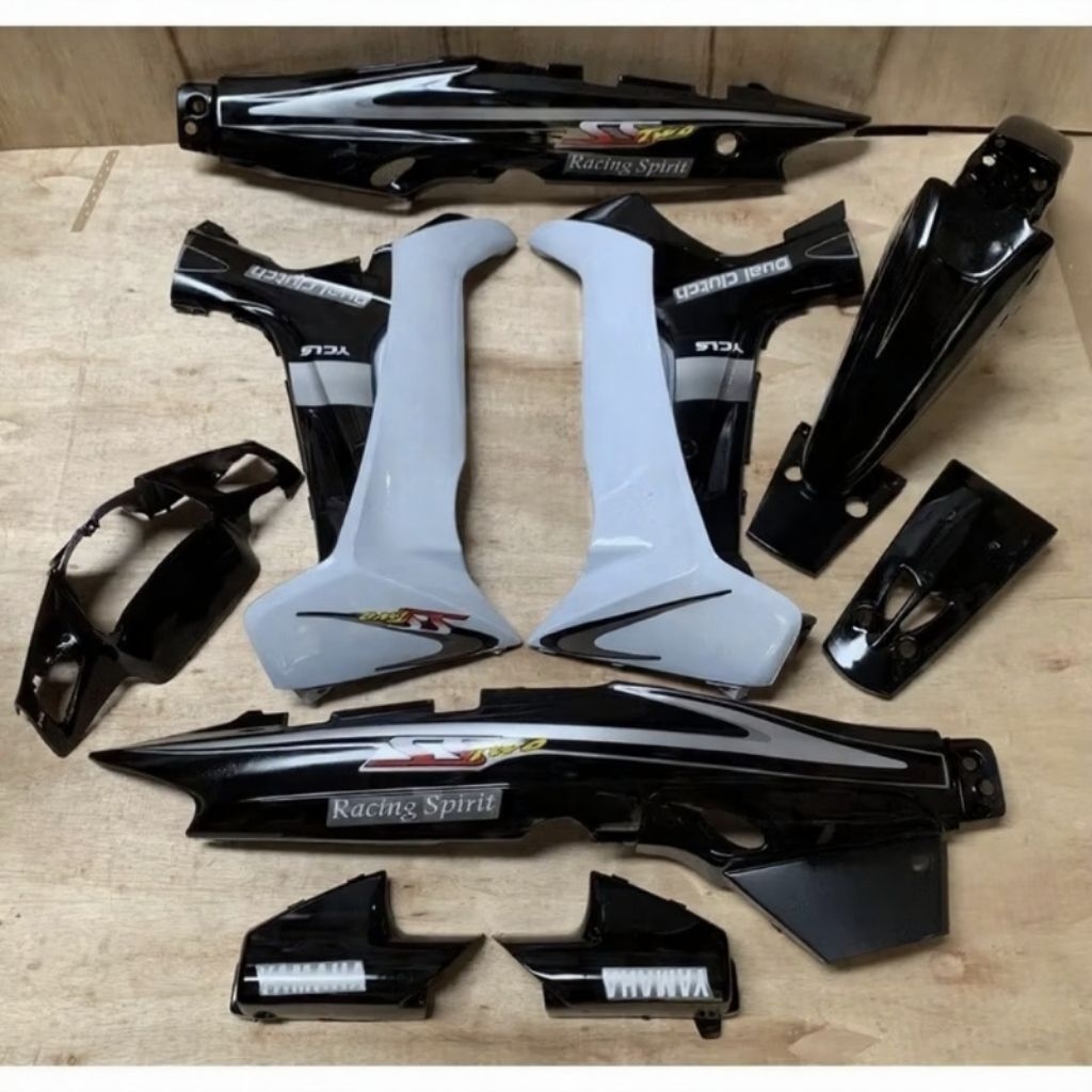 Body Fiz R Motif SS TWO Hitam Dek Body Full Set Yamaha Fiz R Lengkap Komplit