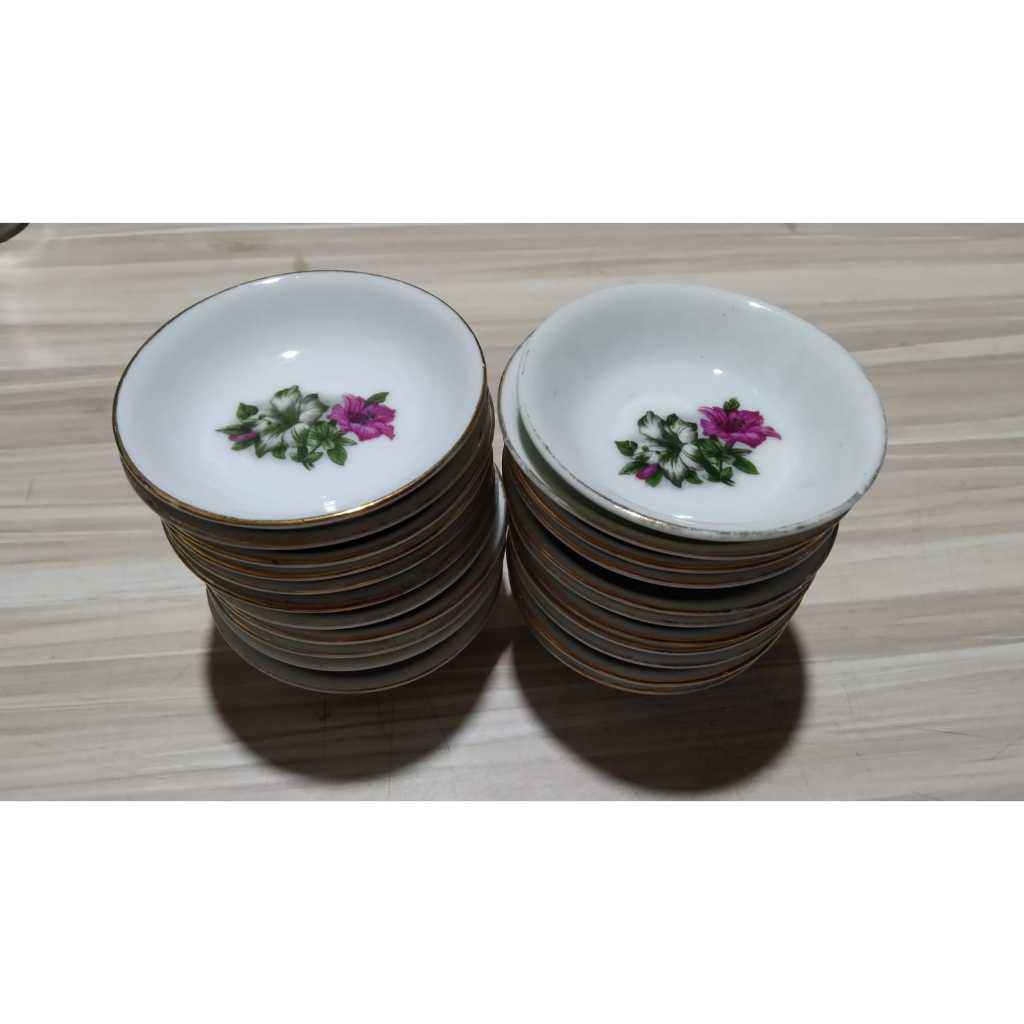 Piring Kecil Keramik Bunga Kuno Jadul Antik