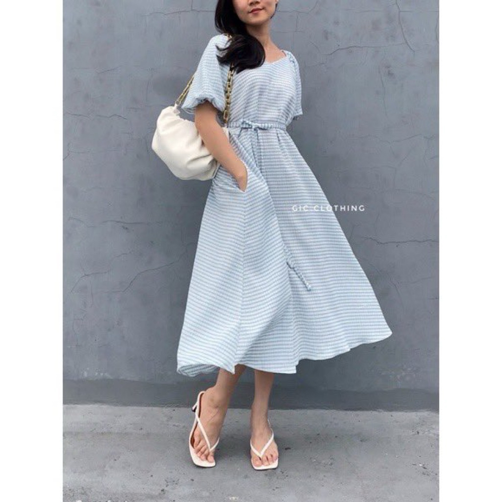 Gic Clothing Dress (preloved) - Dress Cantik Wanita Baby Blue