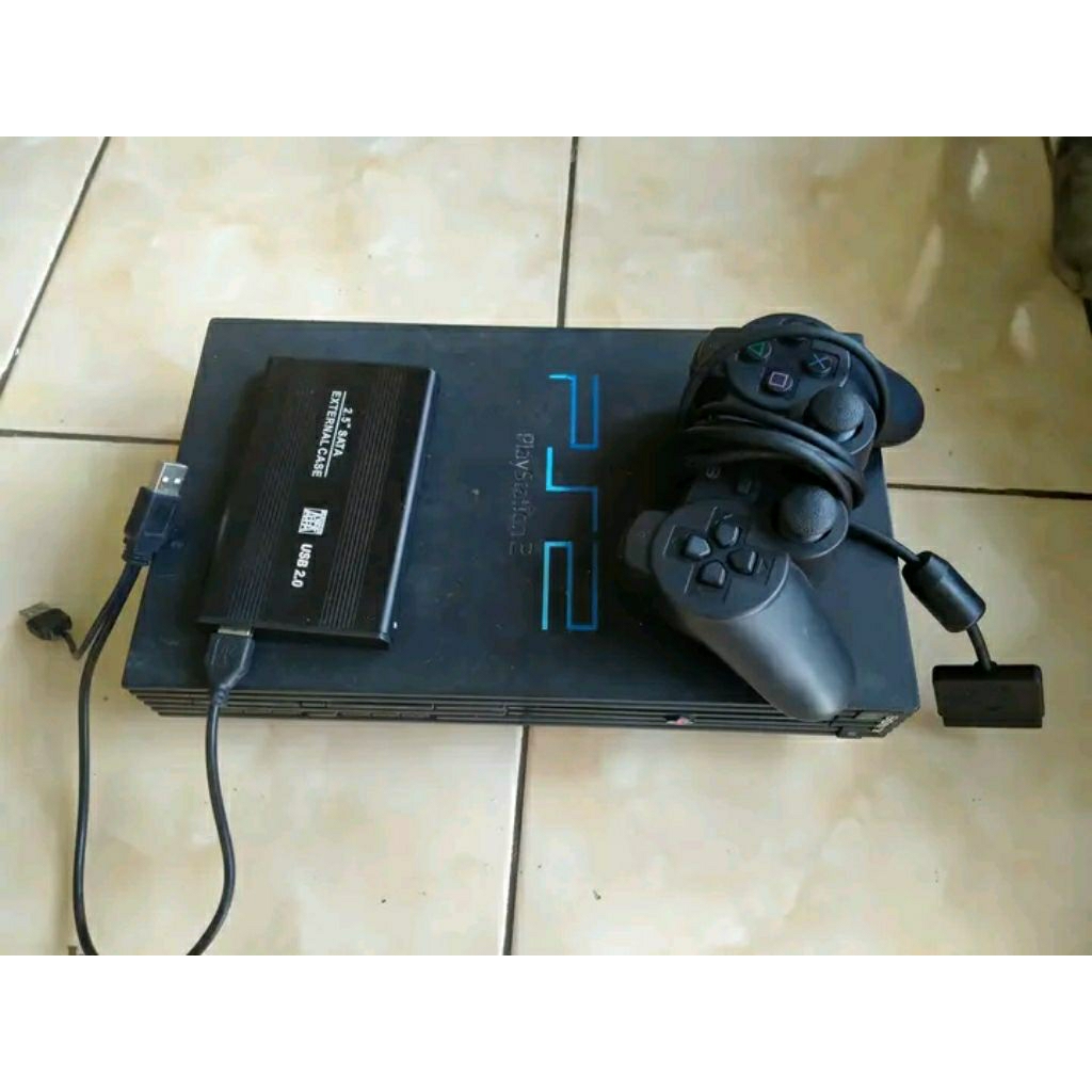 PS 2 FAT PLAYSTATION SERI 5 HDD LUAR 160GB FULL GAME