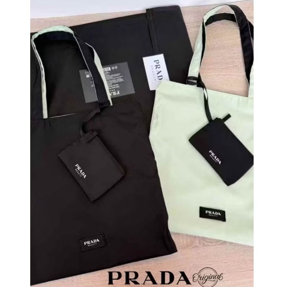 Auth Prada Tote Nylon Bolak Balik