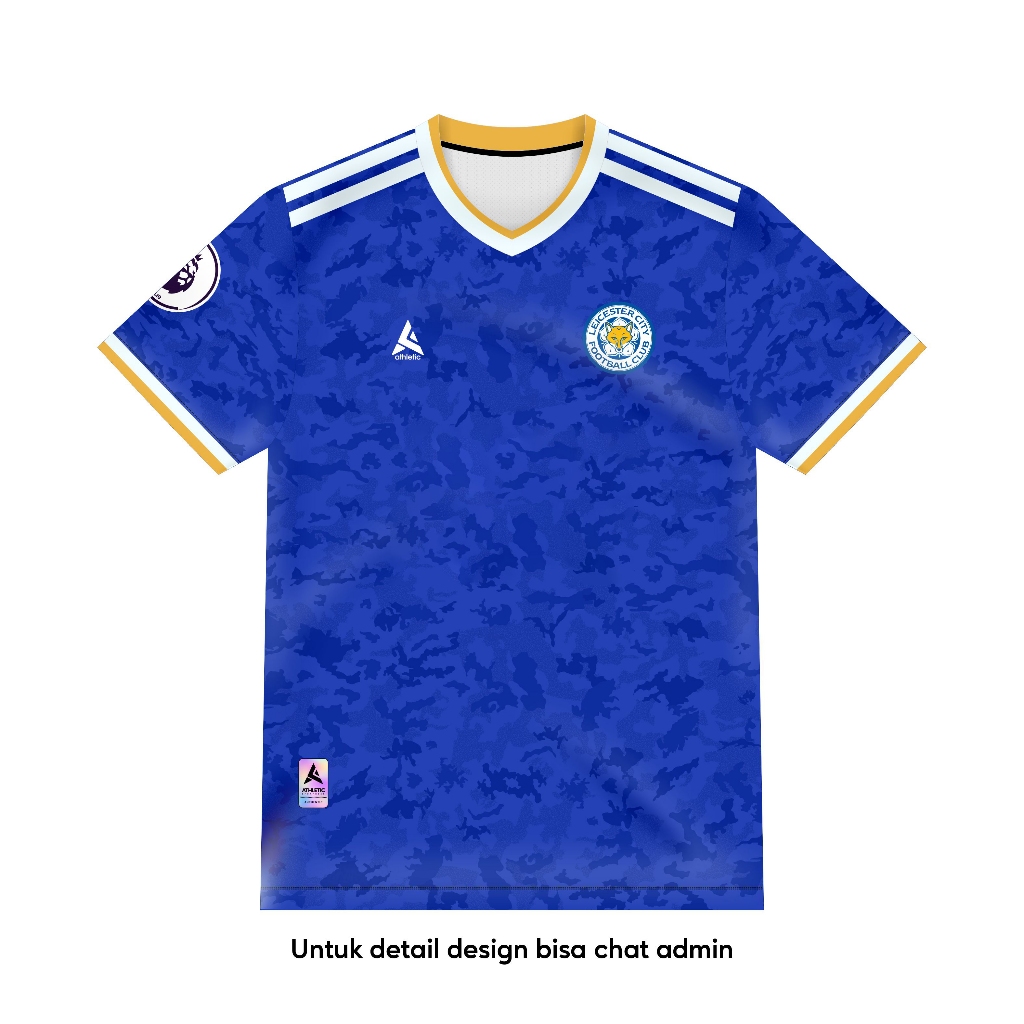 ATHLETIC SPORTWEAR - Jersey Bola Fantasy Leicester Home 2021-2022 Fullprinting Casual - Atasan