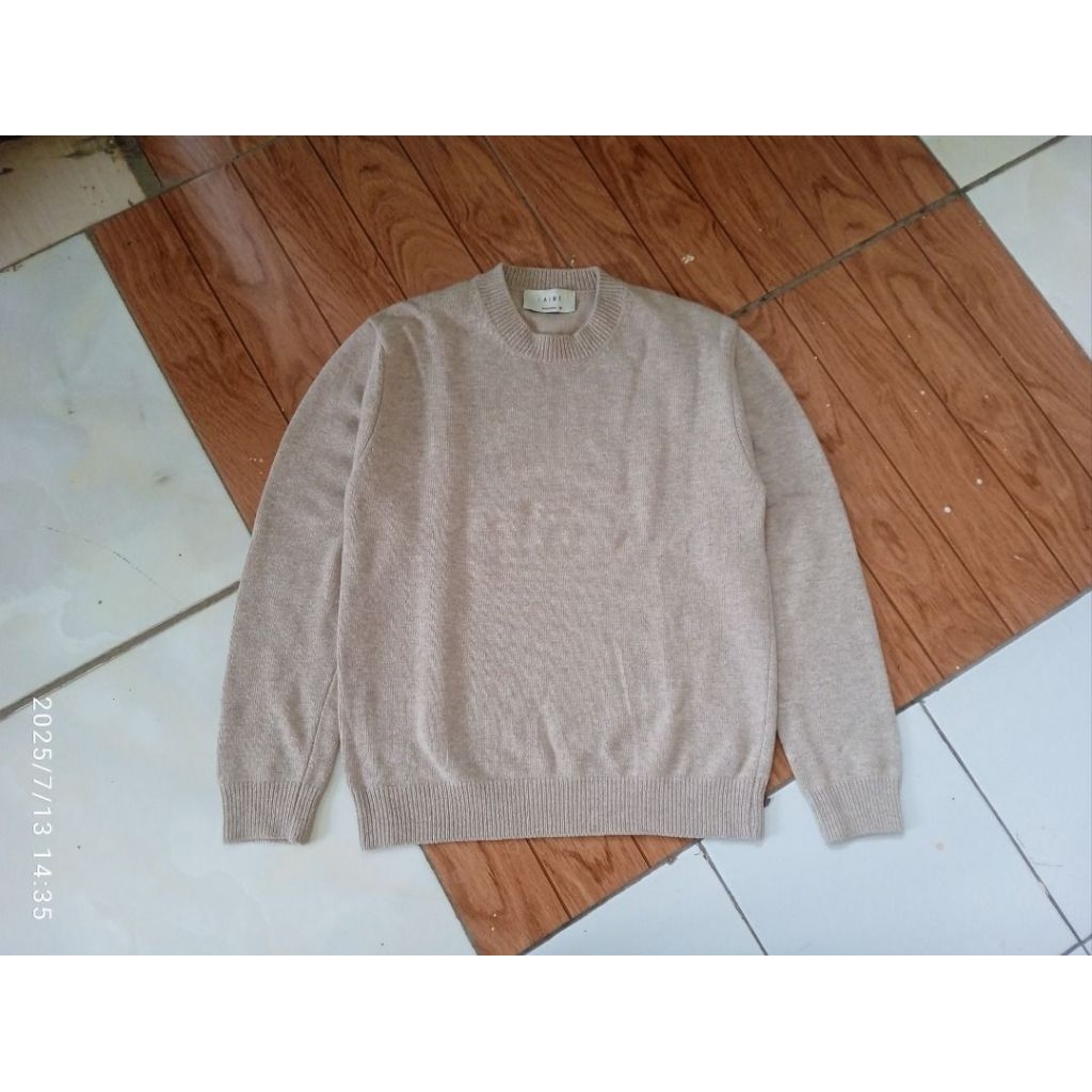 Wool Knitwear Sweater Laine Beige