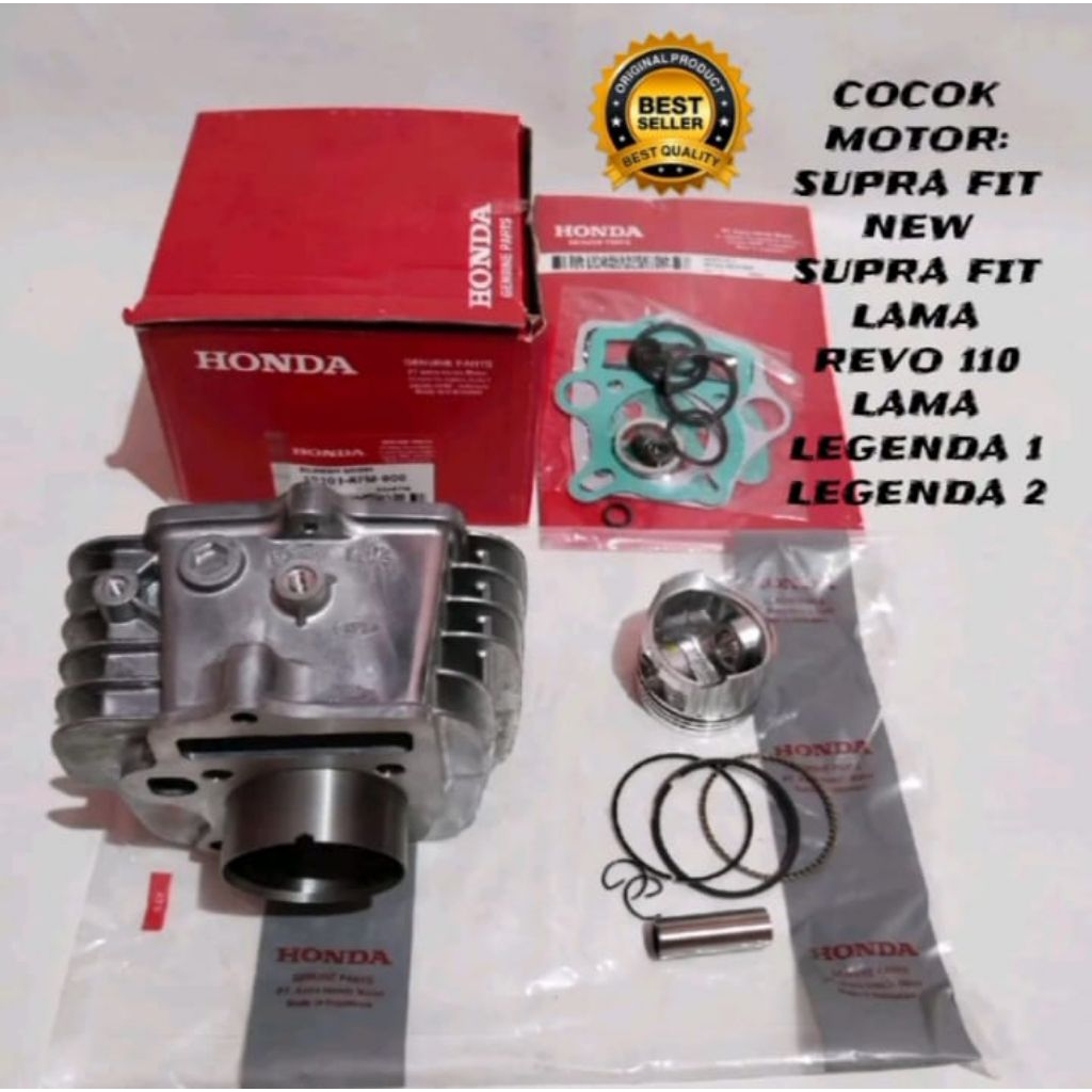 blok seher komplit KFM supra fit new/old supra fit x revo lama 100cc