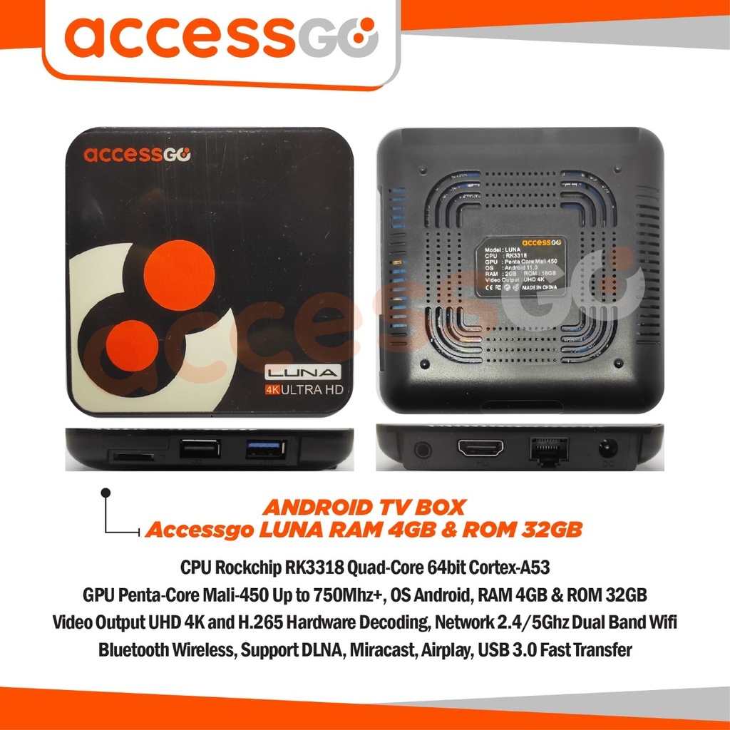 STB AccessGo Luna CasaOS NAS Server Synology RAM 4GB ROM 32GB