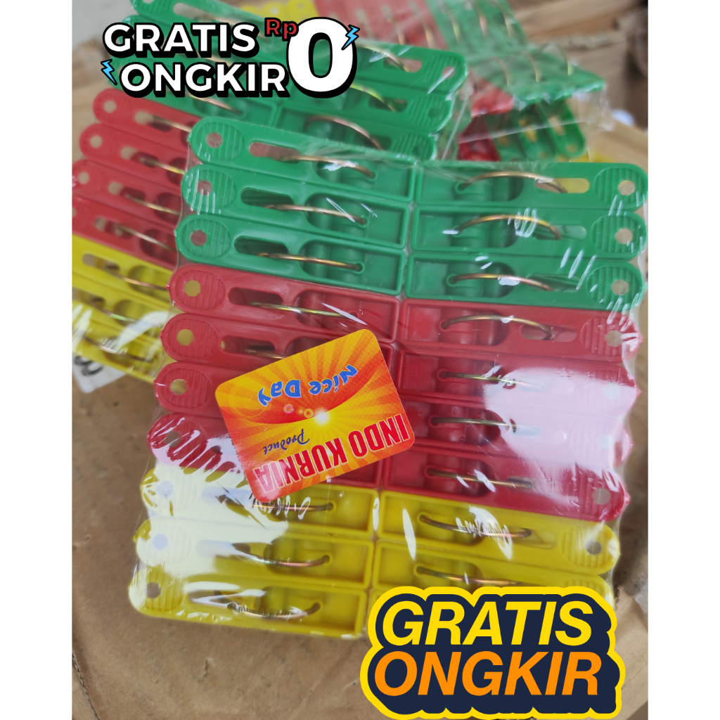 20 pcs Penjepit Jemuran Baju Plastik / penjepit jemuran baju bayi/ penjepit pakaian